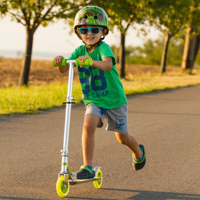 Hulajnoga dziecięca WORKER Racer Urban Boy ∙ świecące koła LED ∙ składana ∙ nośność 50 kg ∙ aluminium