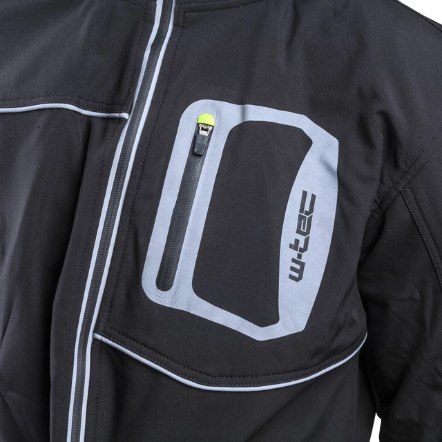 Męska kurtka motocyklowa soft-shell W-TEC Borozef - Czarno-zielony