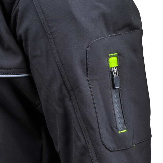 Męska kurtka motocyklowa soft-shell W-TEC Borozef - Czarno-zielony