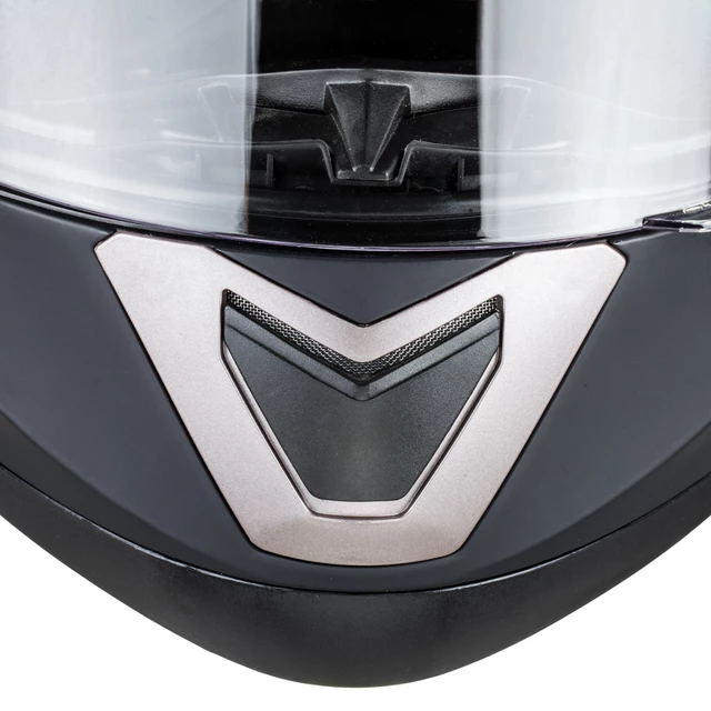 Kask motocyklowy z blendą Flip-Up W-TEC Pezzon - biało-brązowy