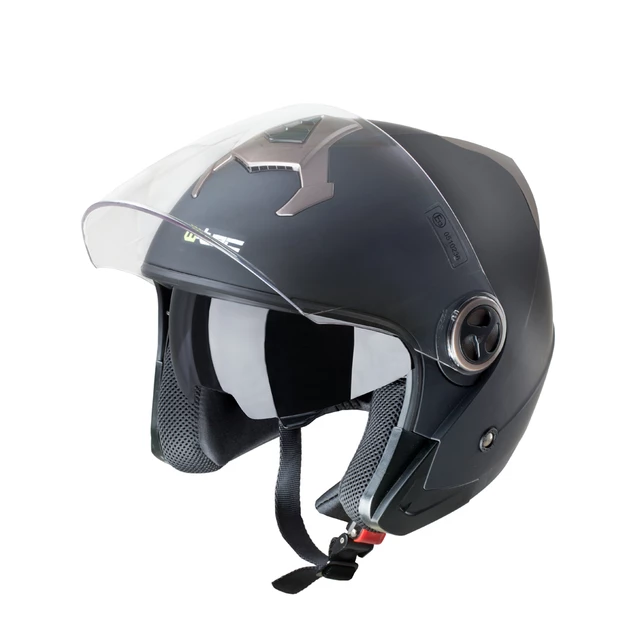 Kask motocyklowy otwarty z blendą W-TEC YM-623 - Matowy brązowo-czarny - Matowy brązowo-czarny