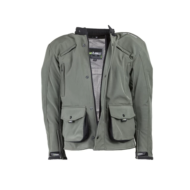 Męska kurtka motocyklowa soft-shell W-TEC Forresta - Khaki