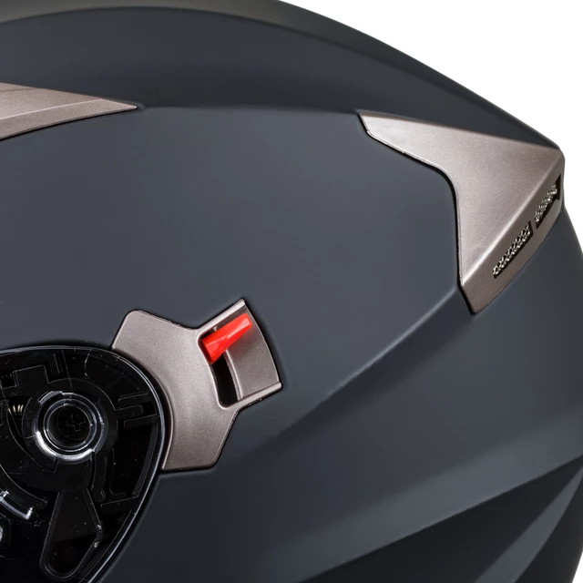 Kask motocyklowy otwarty z blendą W-TEC Putta - czarno-brązowy