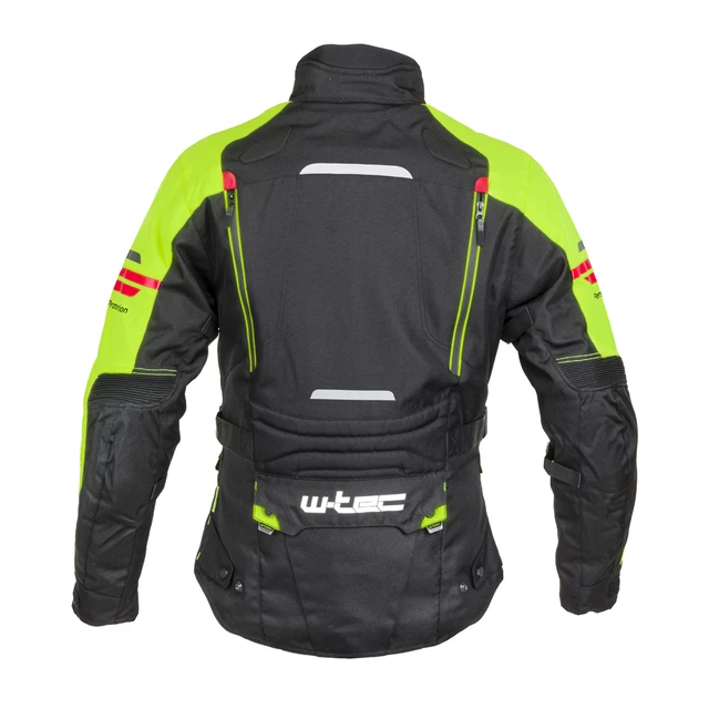 Męska kurtka motocyklowa W-TEC Ventura - Czarny-fluo żółty