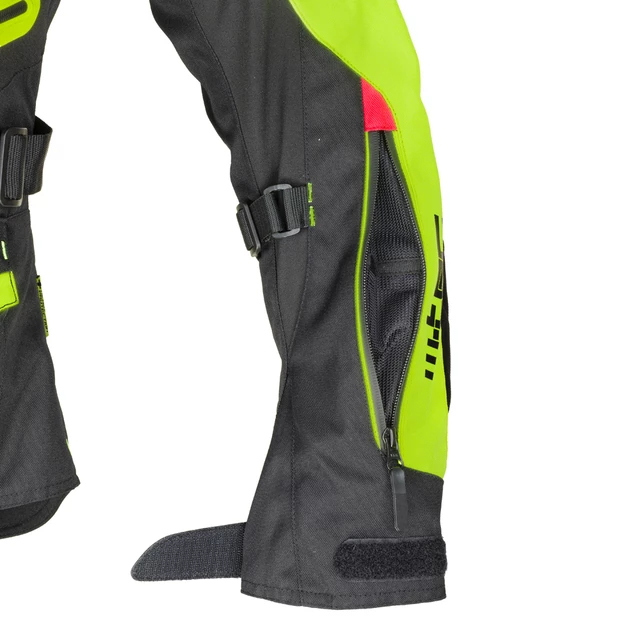Męska kurtka motocyklowa W-TEC Ventura - Czarny-fluo żółty