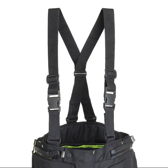 Męskie spodnie motocyklowe W-TEC Spirital - Czarny-fluo żółty