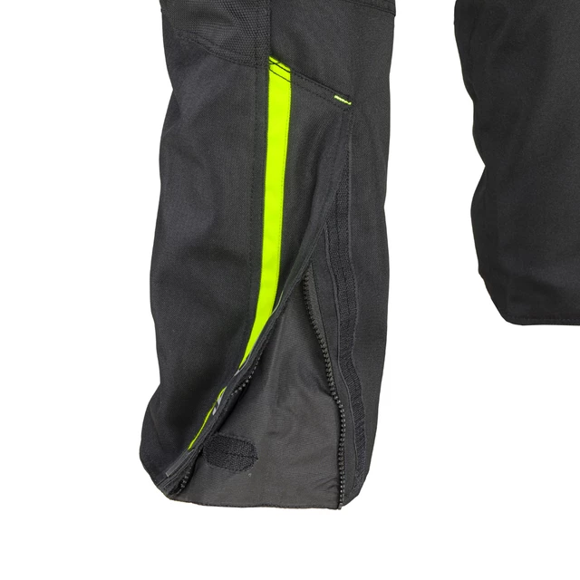 Męskie spodnie motocyklowe W-TEC Spirital - Czarny-fluo żółty