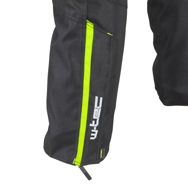 Męskie spodnie motocyklowe W-TEC Spirital - Czarny-fluo żółty