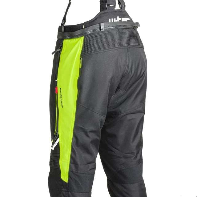 Damskie spodnie motocyklowe W-TEC Spirital Lady - Czarny-fluo żółty