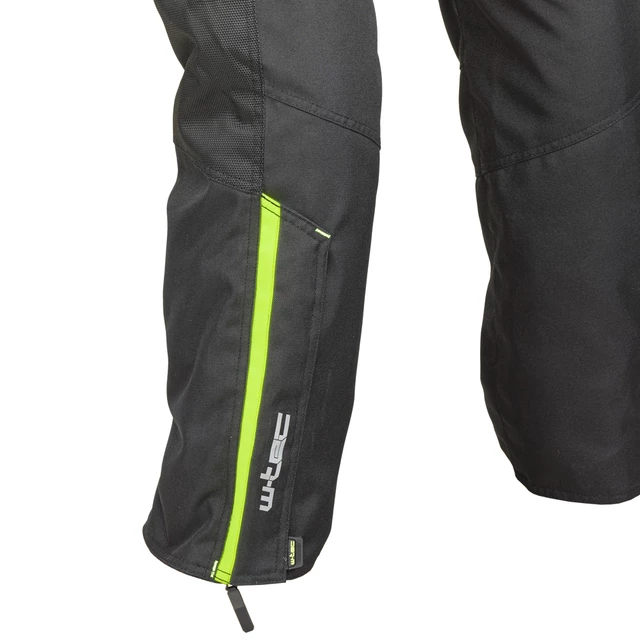 Damskie spodnie motocyklowe W-TEC Spirital Lady - Czarny-fluo żółty
