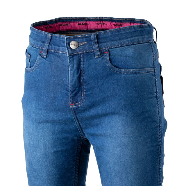 Damskie jeansy motocyklowe W-TEC GoralCE - Niebieski