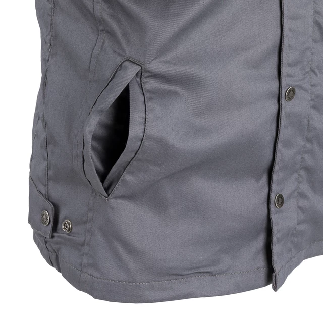 Męska kurtka motocyklowa W-TEC Black Heart Garage Built Jacket - Ciemny szary
