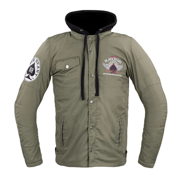 Męska kurtka motocyklowa z aramidem W-TEC Black Heart Hat Skull Jacket - Hat Skull - Hat Skull