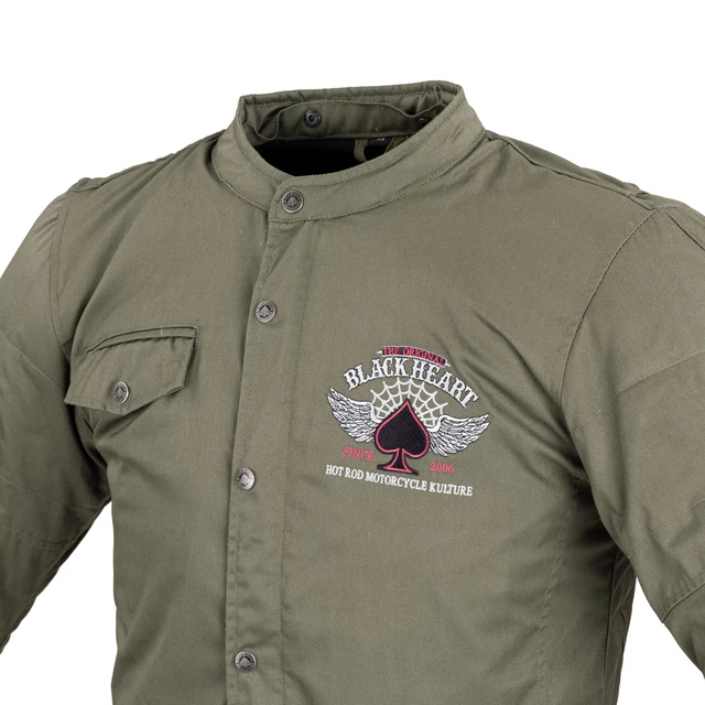 Męska kurtka motocyklowa z aramidem W-TEC Black Heart Hat Skull Jacket - Hat Skull
