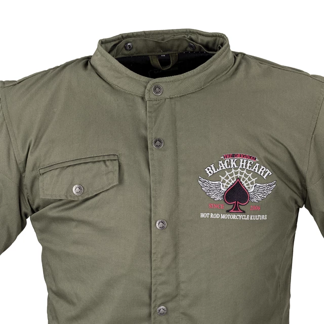 Męska kurtka motocyklowa z aramidem W-TEC Black Heart Hat Skull Jacket - Hat Skull
