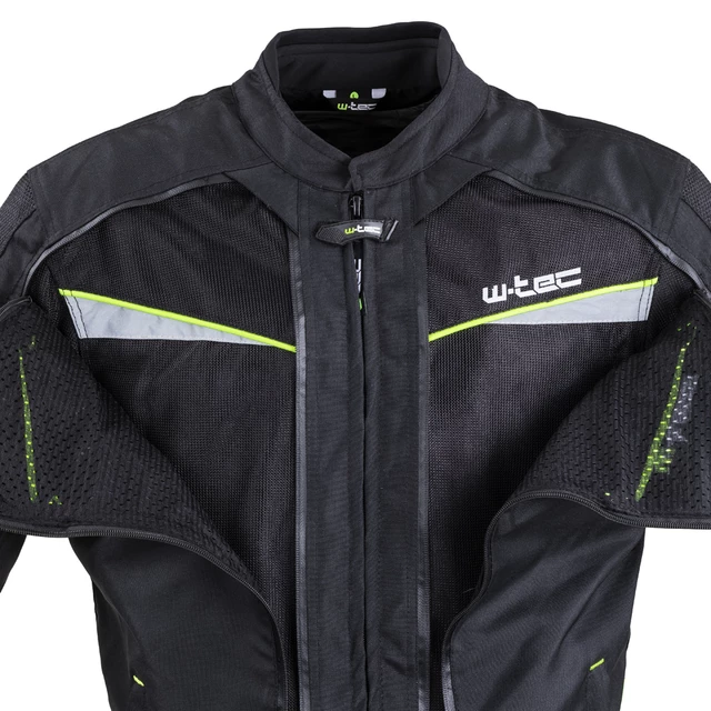 Kurtka motocyklowa W-TEC Progair - Czarny-fluo