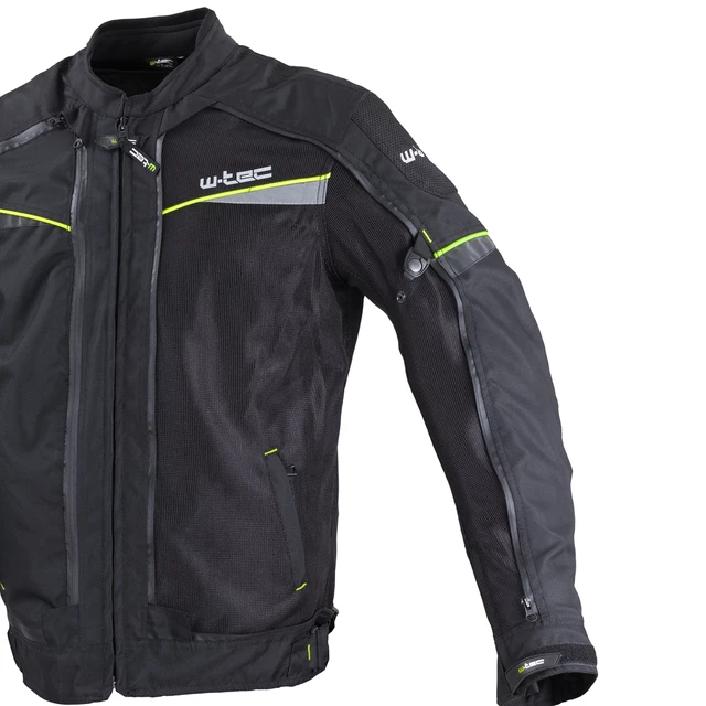 Kurtka motocyklowa W-TEC Progair - Czarny-fluo