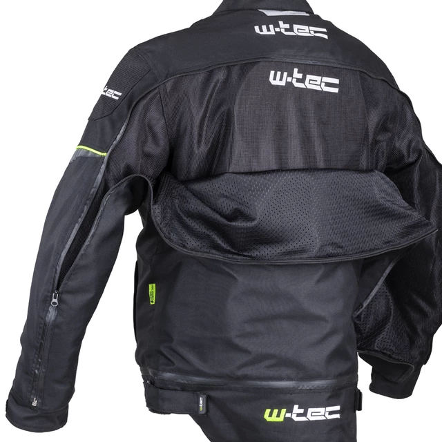 Kurtka motocyklowa W-TEC Progair - Czarny-fluo