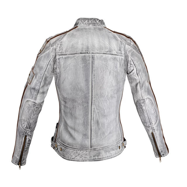 Damska skórzana kurtka motocyklowa W-TEC Sheawen Lady White New - Biały