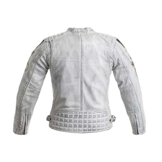 Damska skórzana kurtka motocyklowa W-TEC Sheawen Lady White - Biały