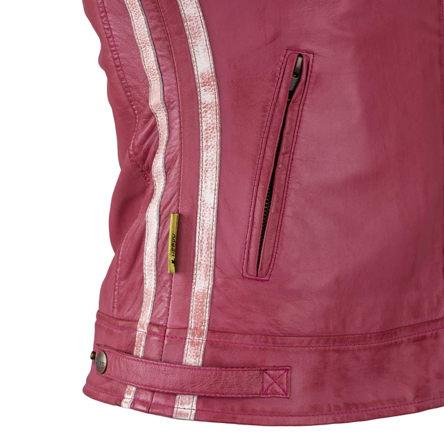 Damska skórzana kurtka motocyklowa W-TEC Sheawen Lady Pink - Różowy