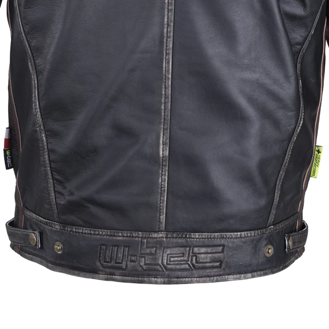 Męska skórzana kurtka motocyklowa W-TEC Sheawen Vintage - Czarny