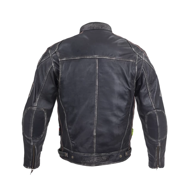 Męska skórzana kurtka motocyklowa W-TEC Sheawen Vintage - Czarny