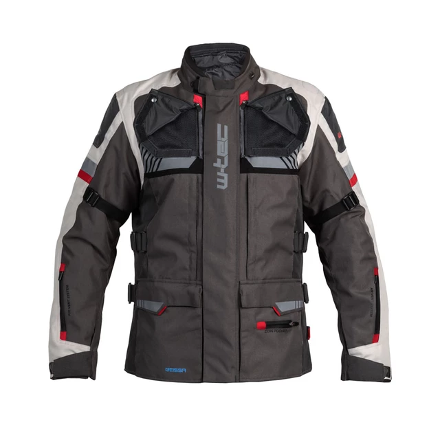 Kurtka motocyklowa W-TEC Excellenta - Szary - Szary
