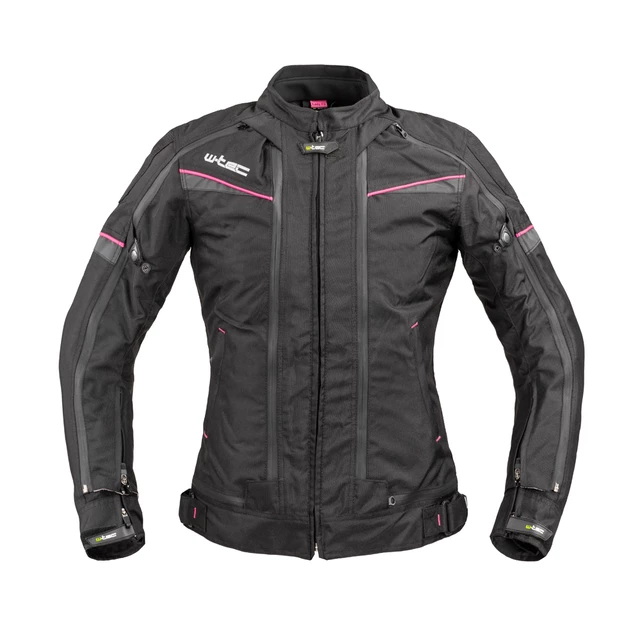 Damska kurtka motocyklowa W-TEC Progair Lady - Czarno-różowy
