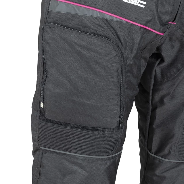 Damskie spodnie motocyklowe W-TEC Propant Lady - Czarno-różowy