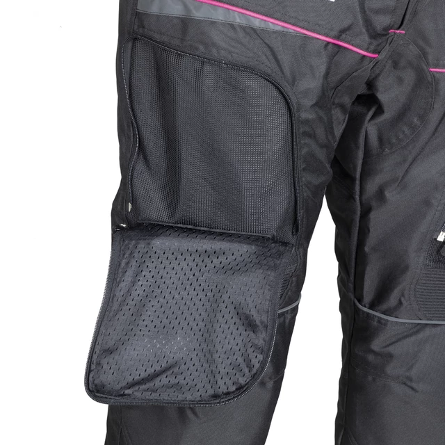Damskie spodnie motocyklowe W-TEC Propant Lady - Czarno-różowy