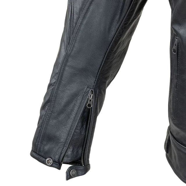 Męska skórzana kurtka motocyklowa W-TEC Black Heart Wings Leather Jacket - Czarny