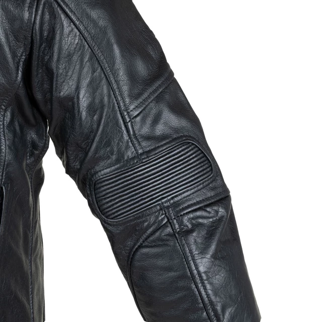 Męska skórzana kurtka motocyklowa W-TEC Black Heart Wings Leather Jacket - Czarny