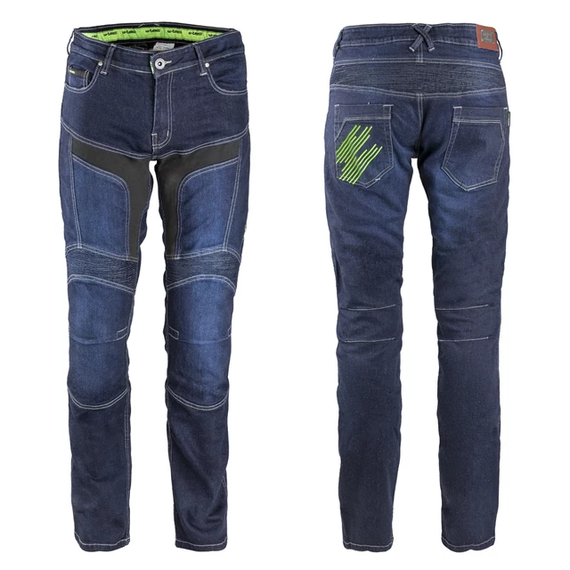 Męskie spodnie jeansy motocyklowe W-TEC Alfred CE - Szary