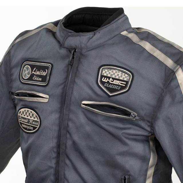 Męska kurtka motocyklowa W-TEC Patriot - Szary