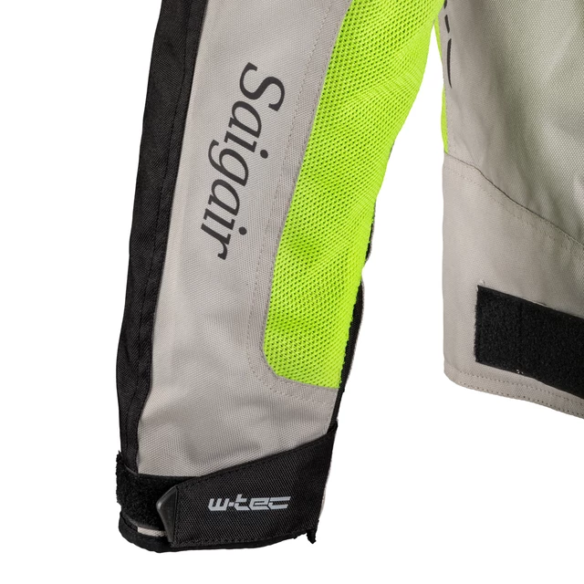 Męska kurtka motocyklowa letnia W-TEC Saigair - Fluo Yellow-Black