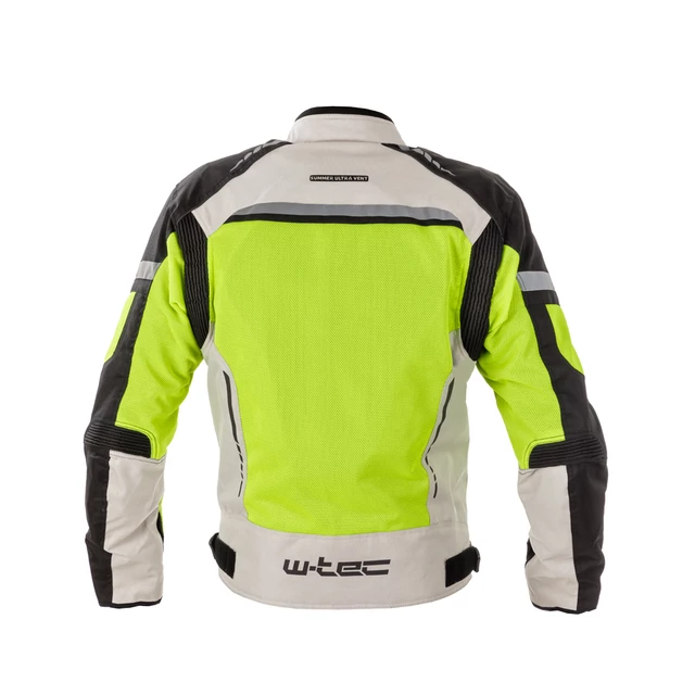 Męska kurtka motocyklowa letnia W-TEC Saigair - Fluo Yellow-Black