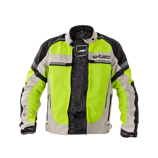 Męska kurtka motocyklowa letnia W-TEC Saigair - Fluo Yellow-Black