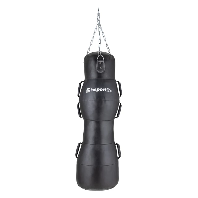 Worek treningowy MMA bokserski z uchwytami inSPORTline Luttor 120 cm - Czarny