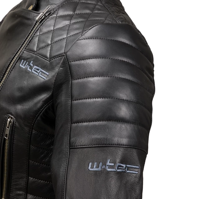 Damska skórzana kurtka motocyklowa W-TEC Corallia - Czarny