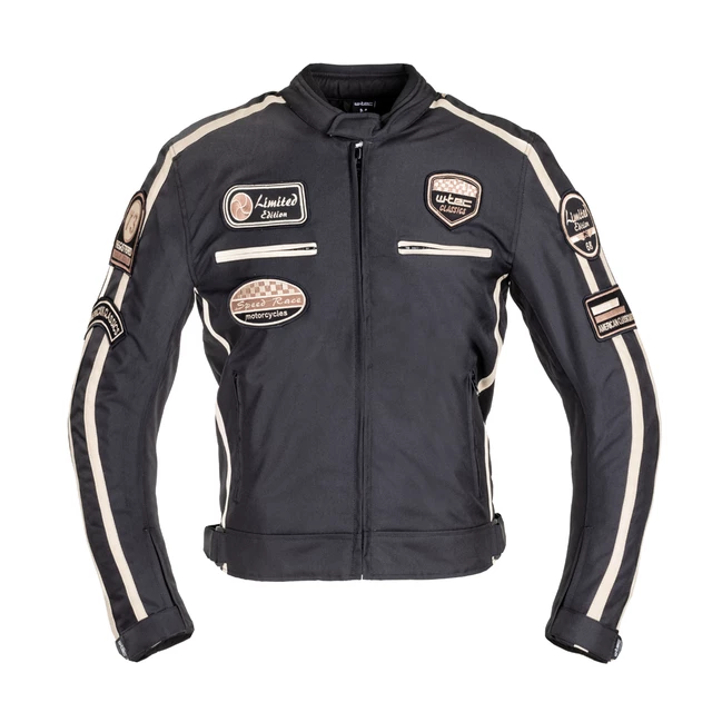 Męska kurtka motocyklowa W-TEC Patriot - Szary - Czarny