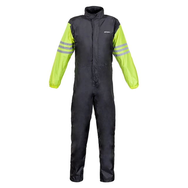 Motocyklowy kombinezon przeciwdeszczowy W-TEC Smedava - Czarny-fluo - Czarny-fluo