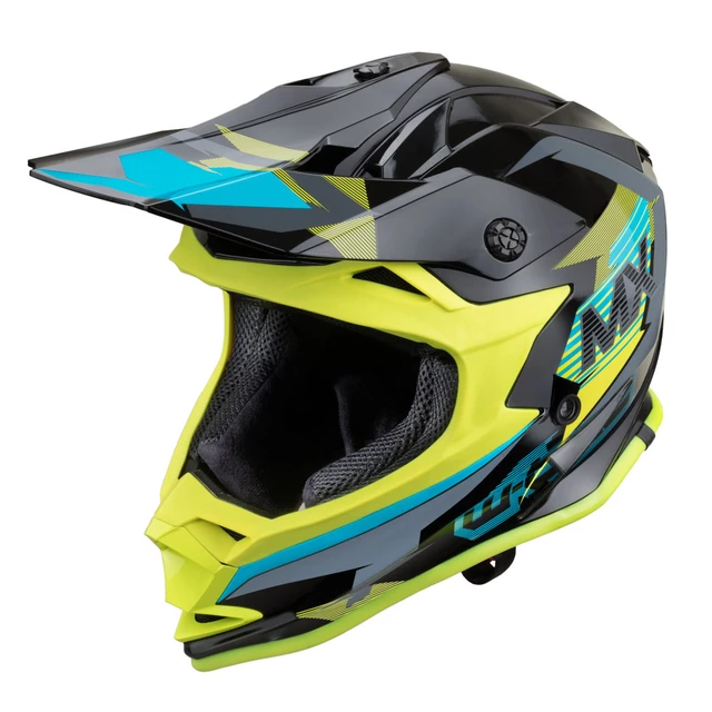Kask motocyklowy downhill cross enduro W-TEC V321 - Światło księżyca - Światło księżyca