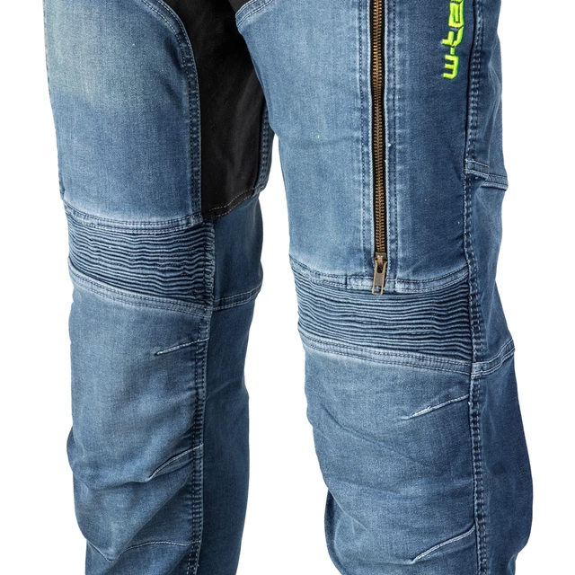 Męskie dżinsy motocyklowe W-TEC Grandus - Niebieski