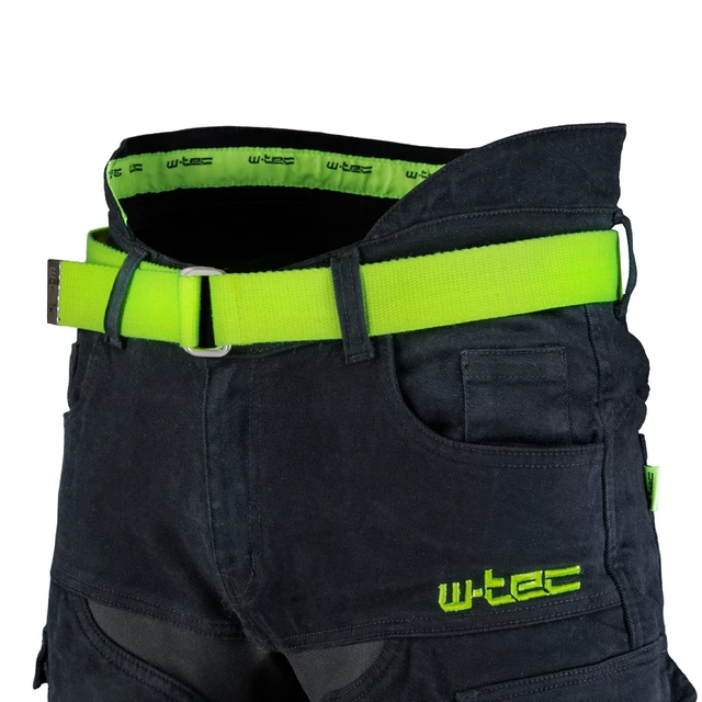 Męskie dżinsy motocyklowe W-TEC Aredator - Czarny