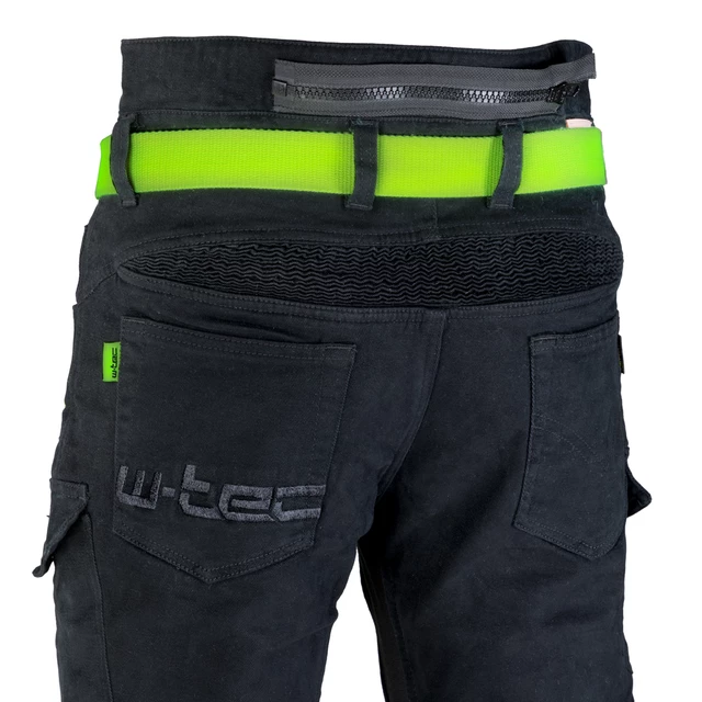 Męskie dżinsy motocyklowe W-TEC Aredator - Czarny