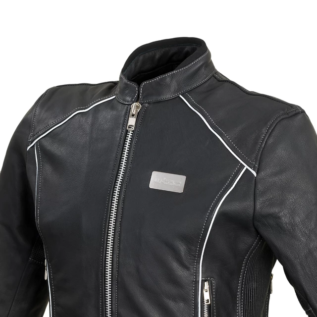 Damska skórzana kurtka motocyklowa W-TEC Hagora - Matt.czarny