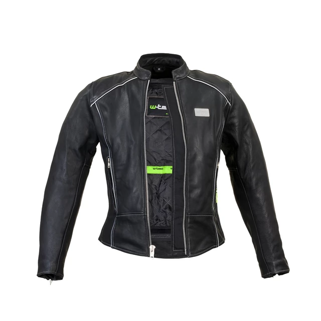 Damska skórzana kurtka motocyklowa W-TEC Hagora - Matt.czarny