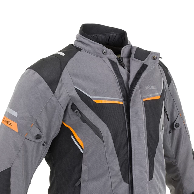 Męska kurtka motocyklowa W-TEC Brandon - Czarny-fluo żółty