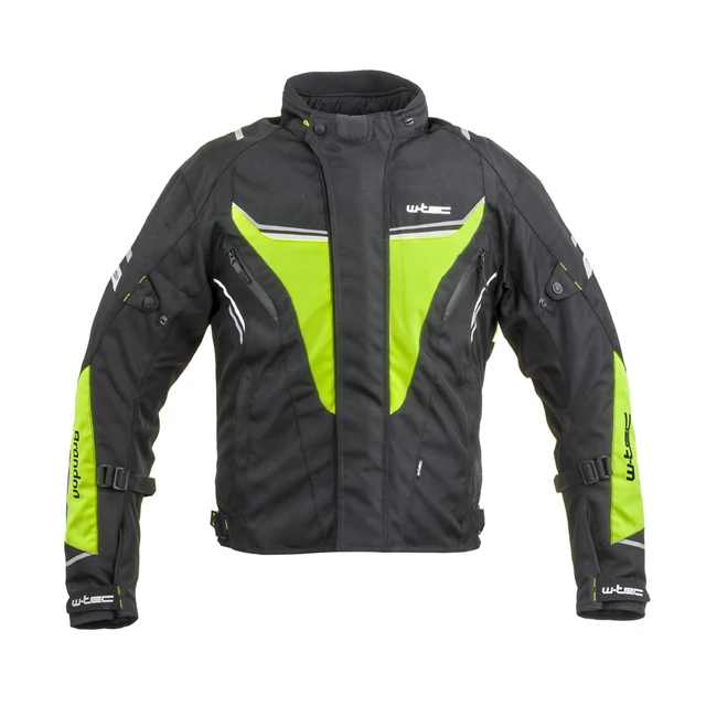 Męska kurtka motocyklowa W-TEC Brandon - Czarny-fluo żółty - Czarny-fluo żółty